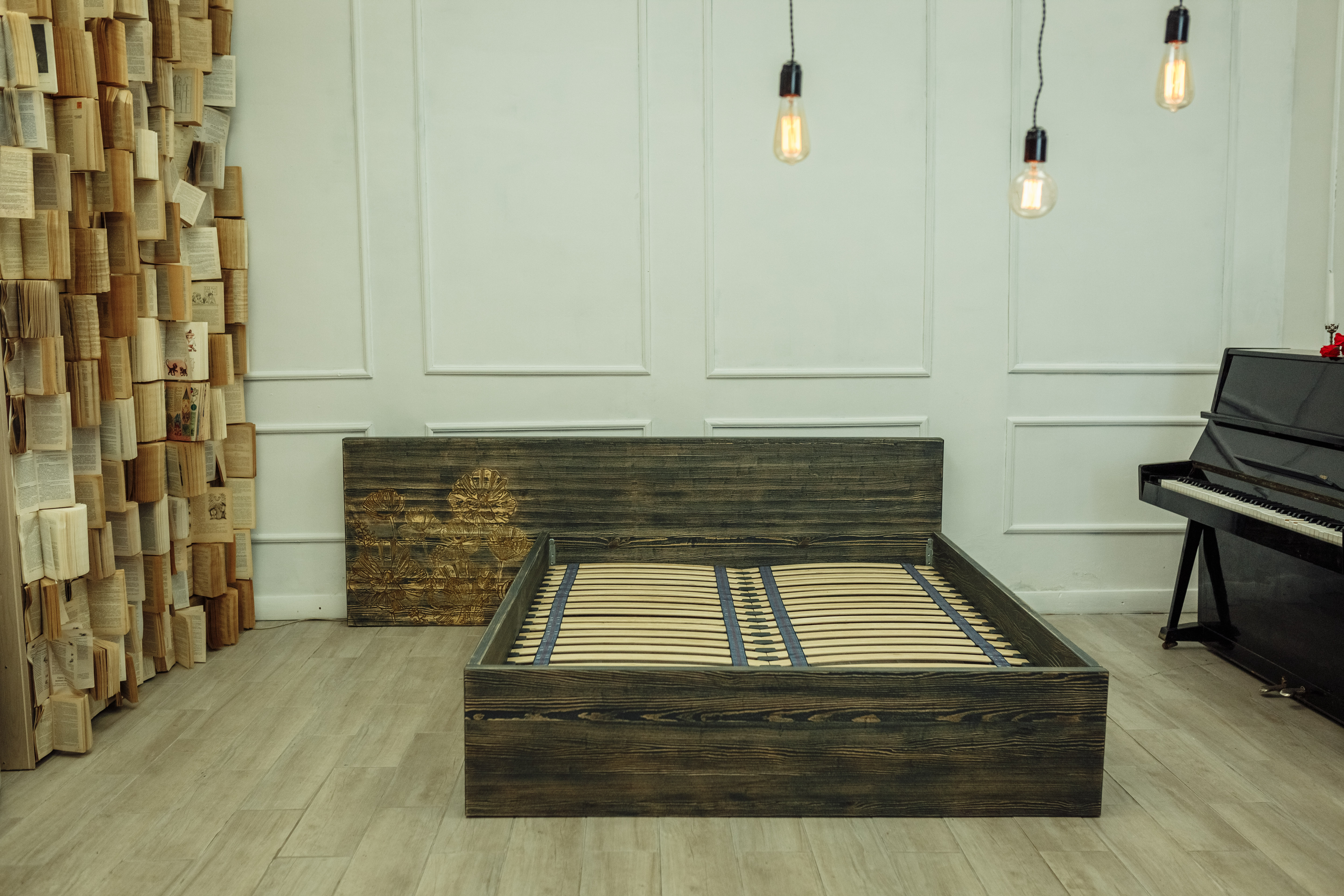 实木床(田野罂粟)卧室套装设计-12