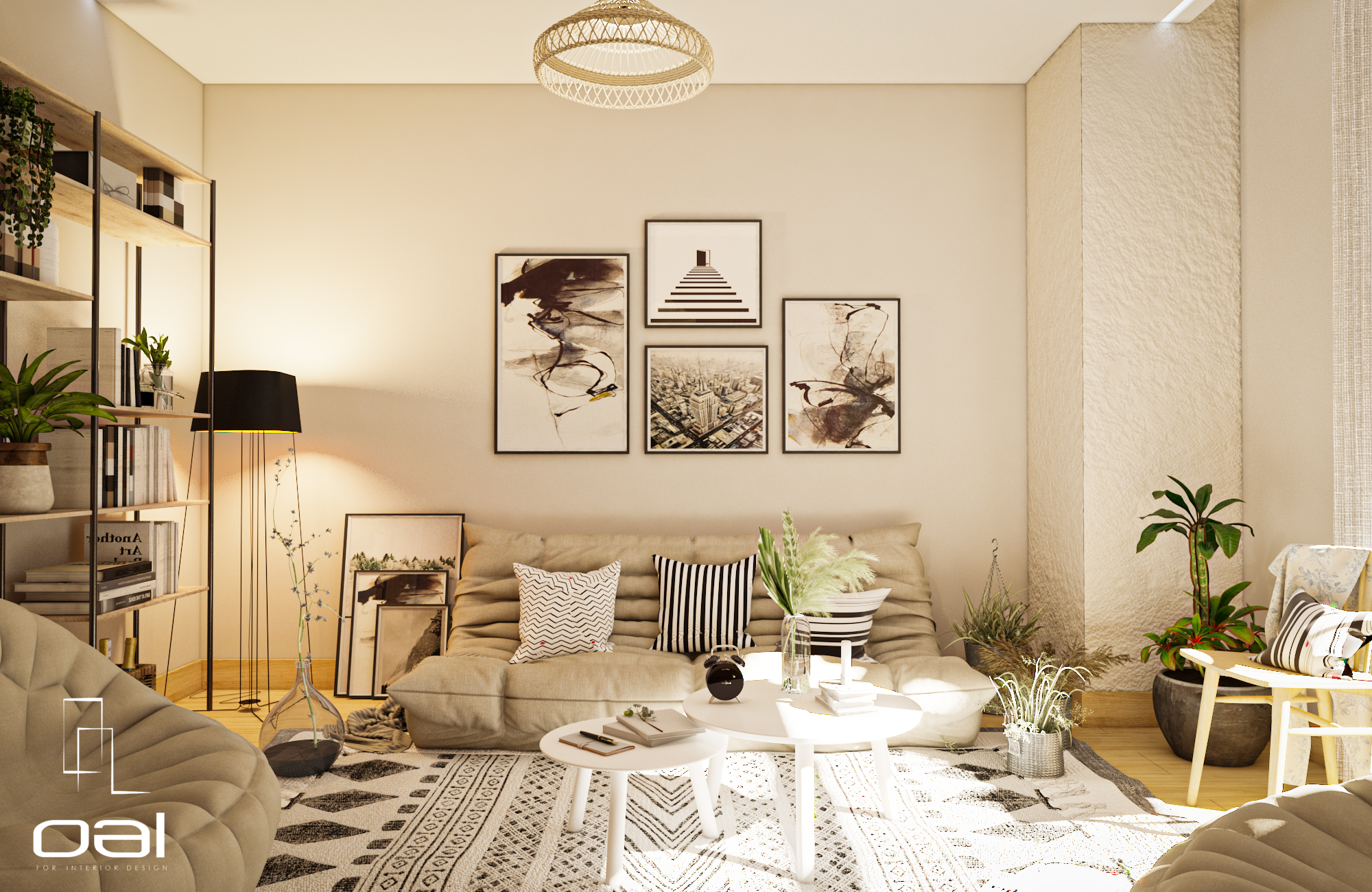 LIVING ROOM (WARM EFFECT) 设计丨埃及丨OMNIA NASR AL SHAER-8