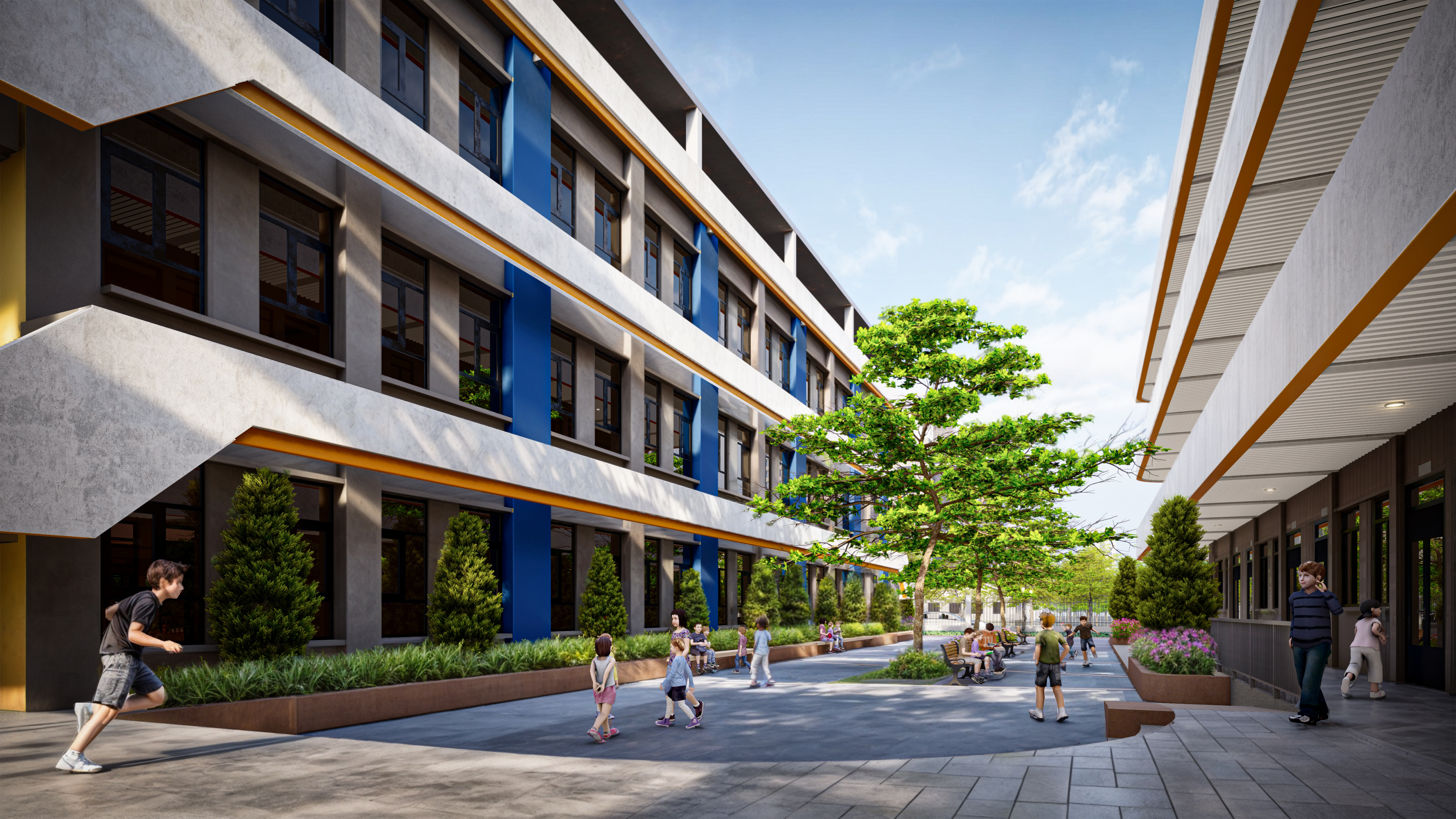 CONCEPT FACADE - DUC TU PRIMARY SCHOOL - DONG ANH - HN-4