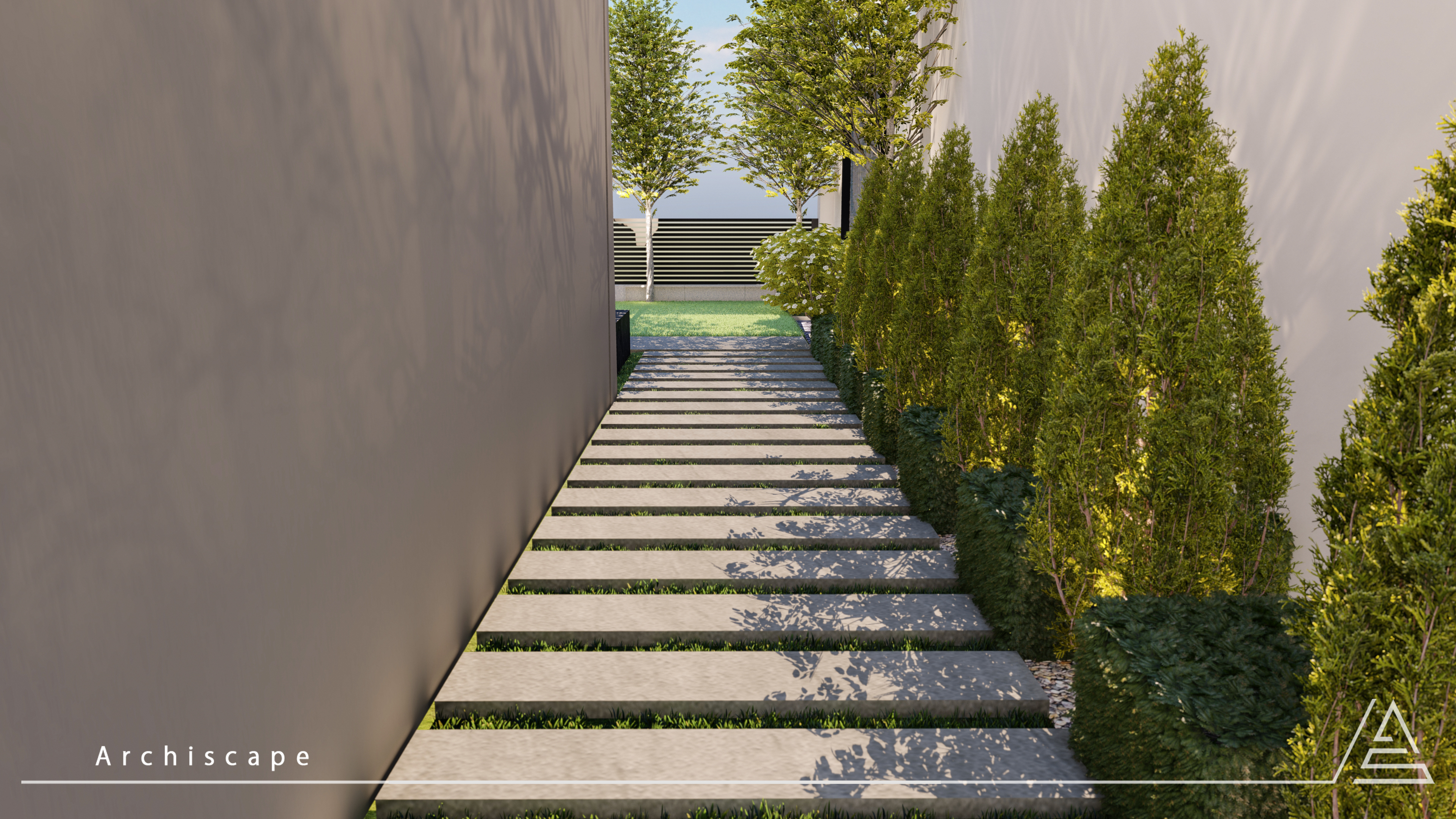 Landscape design for a private villa-4