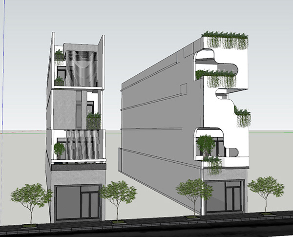 Townhouse概念立面设计丨Phuong Red-6