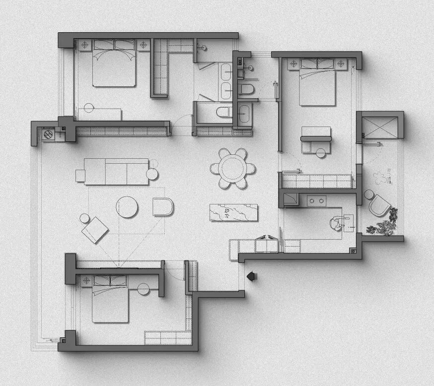 刘迅茹178㎡老钱风雅居丨无提及-15