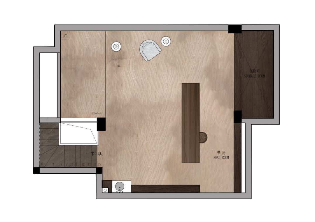 朴素自然叠墅设计-21
