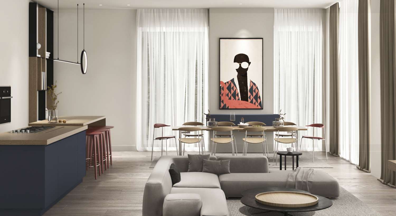 Art inspired - Apartment interior design-2