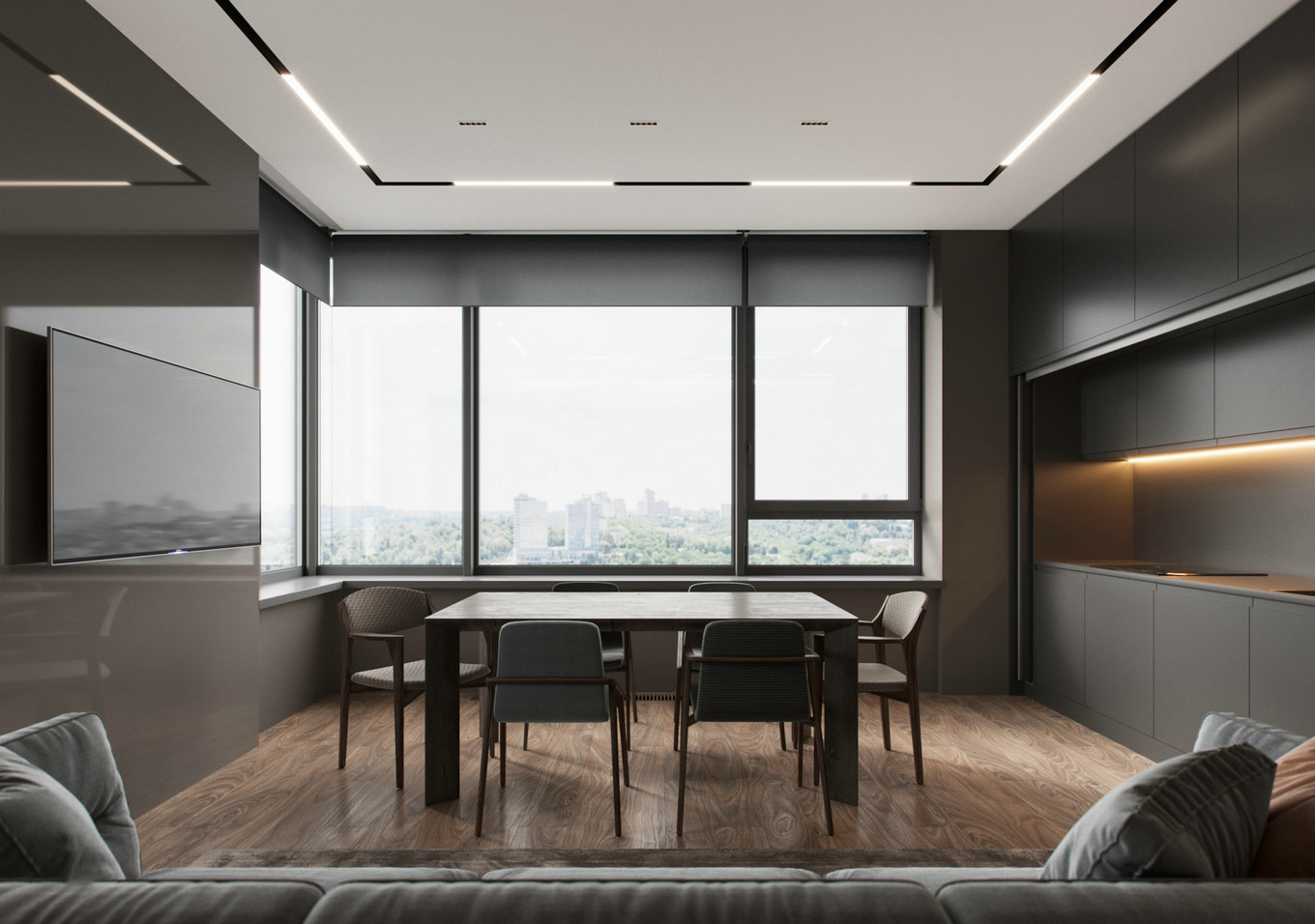 简约时尚单身公寓设计-9