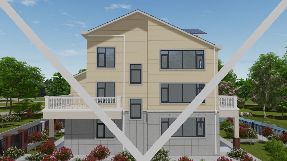 别墅门窗装修效果图 F137-7