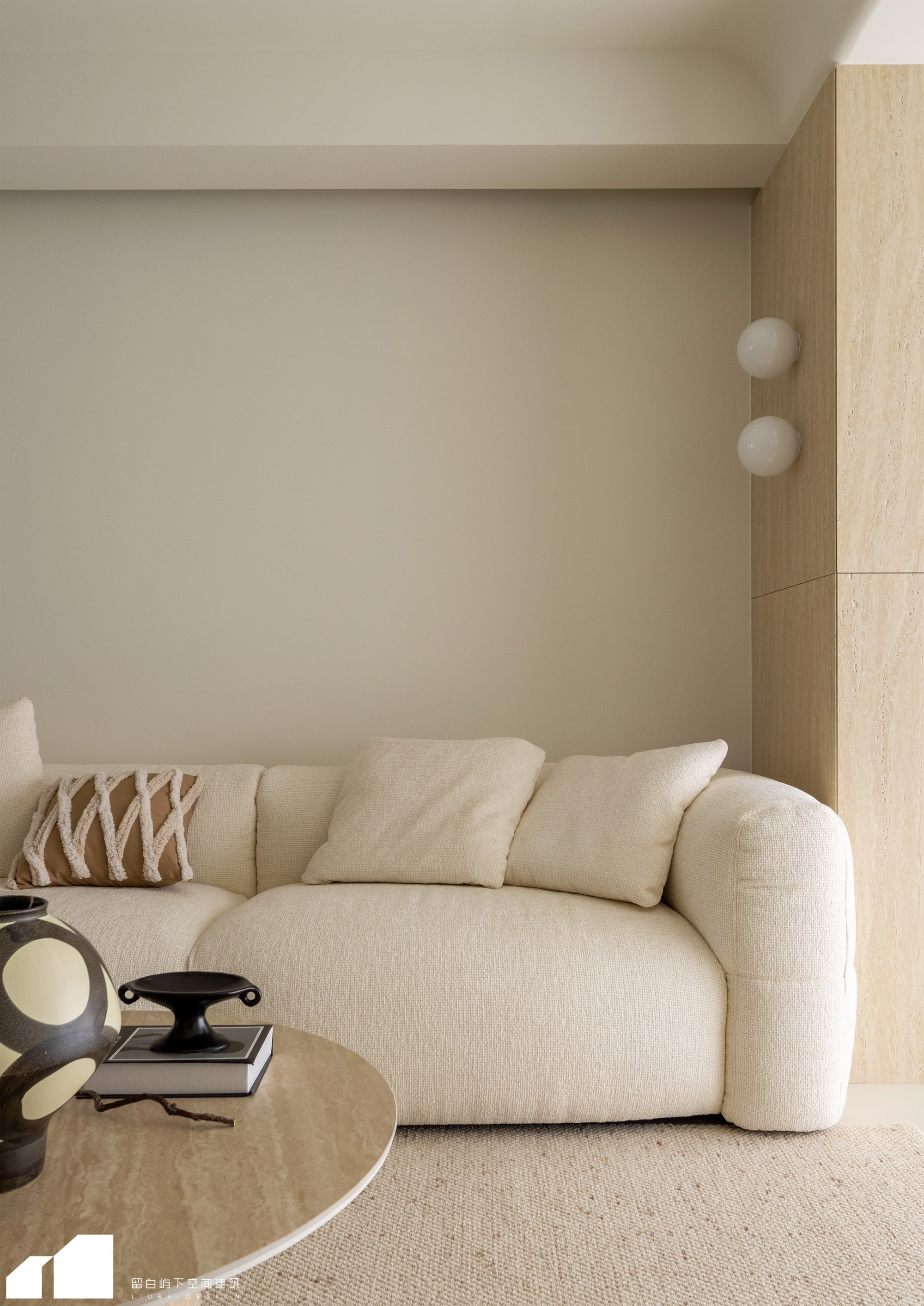 留白·私宅 ｜悠云｜慵懒舒适的家，把温柔藏进每一寸空间里-2