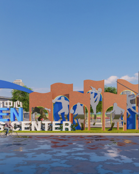 海门体育中心  品牌全案设计&景观雕塑设计