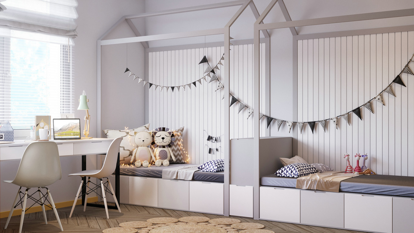 现代美学蓝灰色系空间设计-18