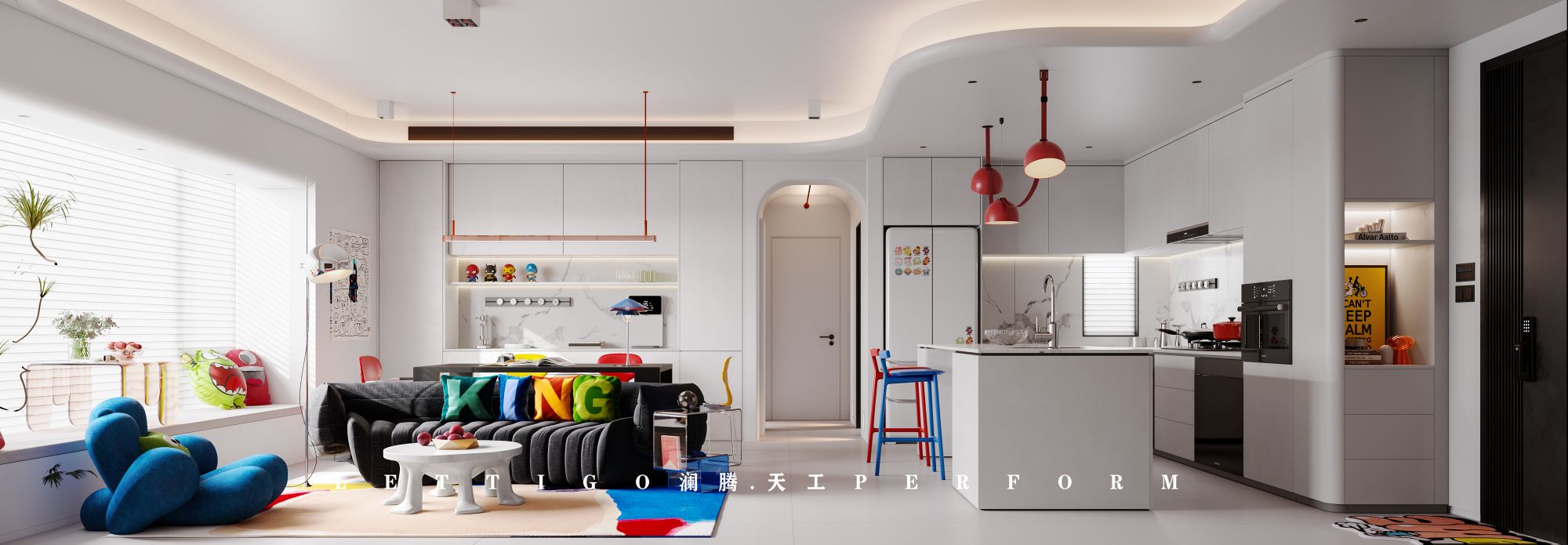 多巴胺风格让家居生活变得五颜六色-0