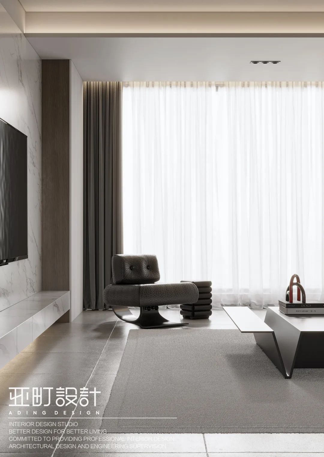现代极简作品丨中国长沙丨亚町设计-1