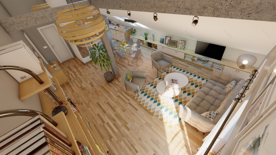 家庭 loft 设计-2