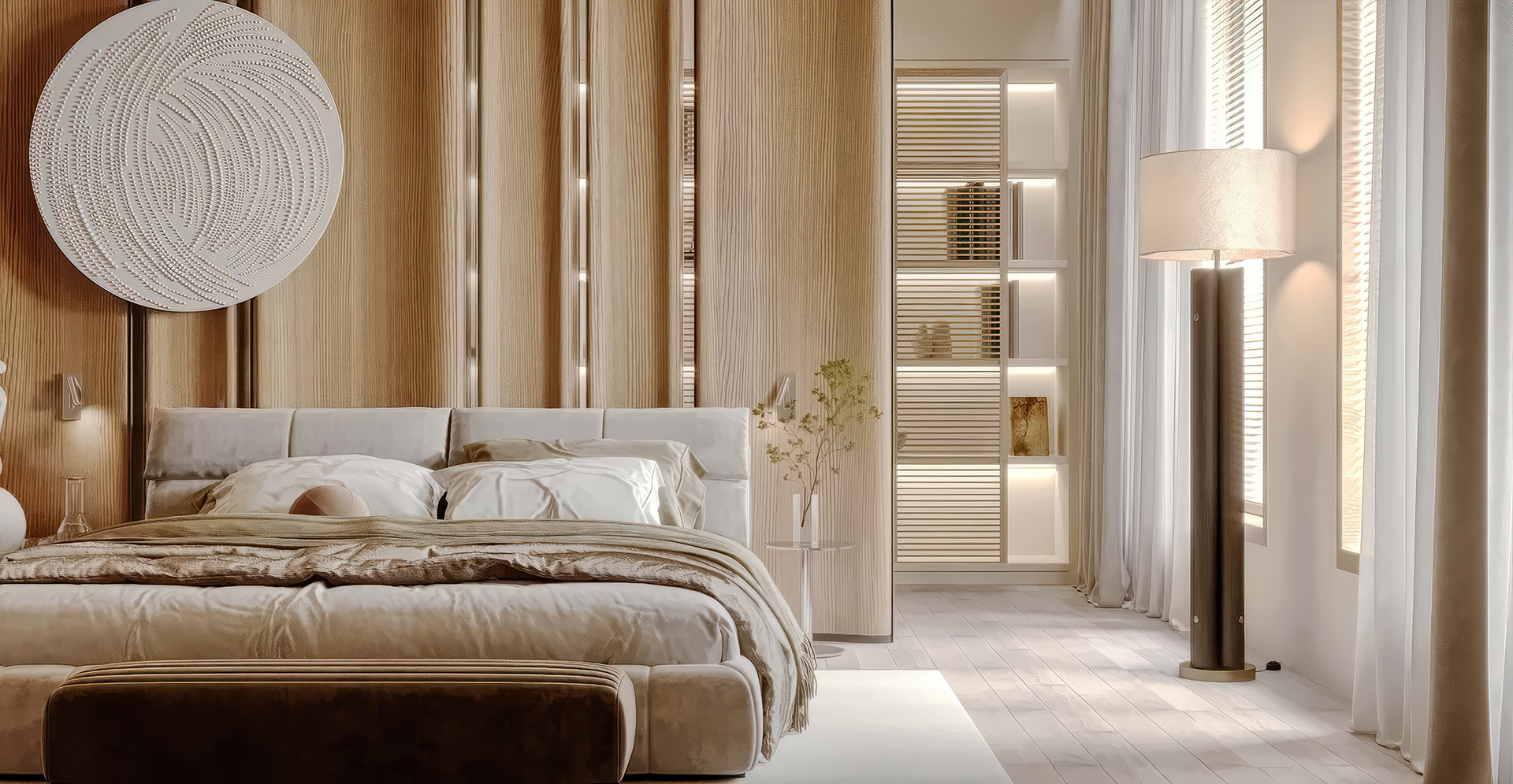 MASTER BEDROOM  03 公寓设计丨沙特阿拉伯丨Rana El Shanwany-3