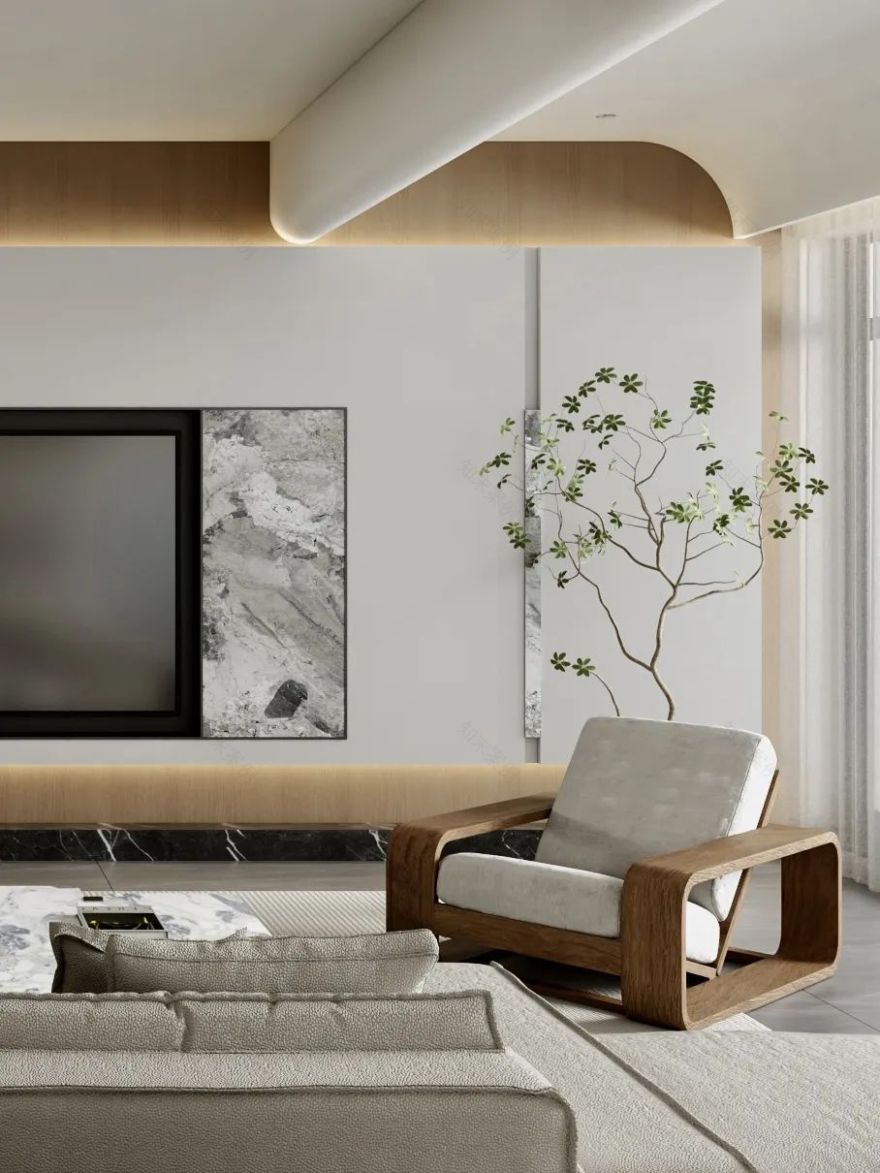 190㎡现代原木丨铂悦城丨中国湖南丨纵向·空间设计-8