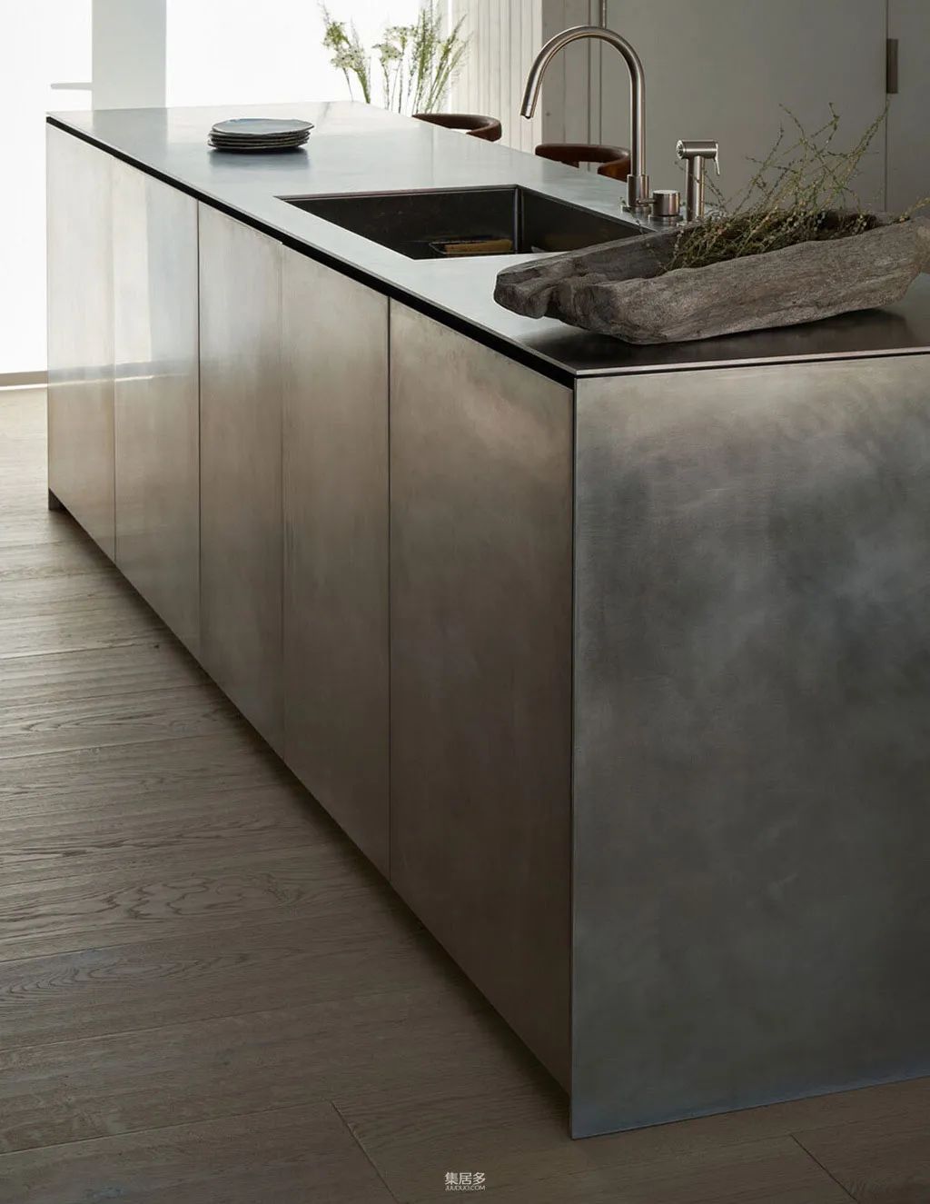 西雅图漂浮住宅 | 木质饰面与水景的完美融合-20