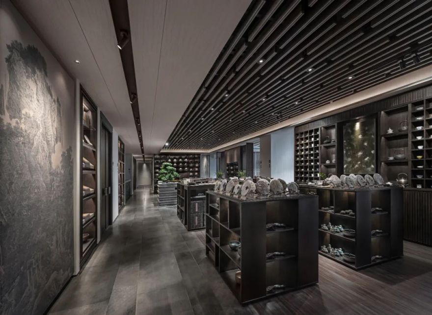 乾园会所 · 东方美学的现代食享空间丨禾田营造-4