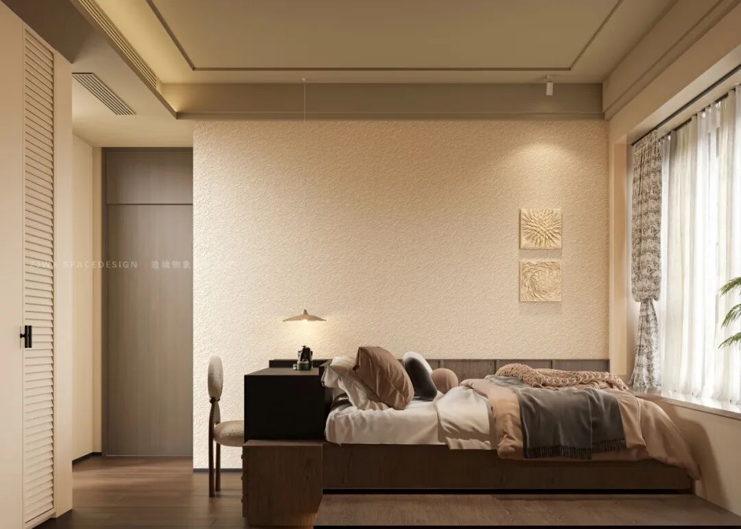 造境物象全案设计|沐光・谧境：118㎡自然风的温馨家居诗篇-21