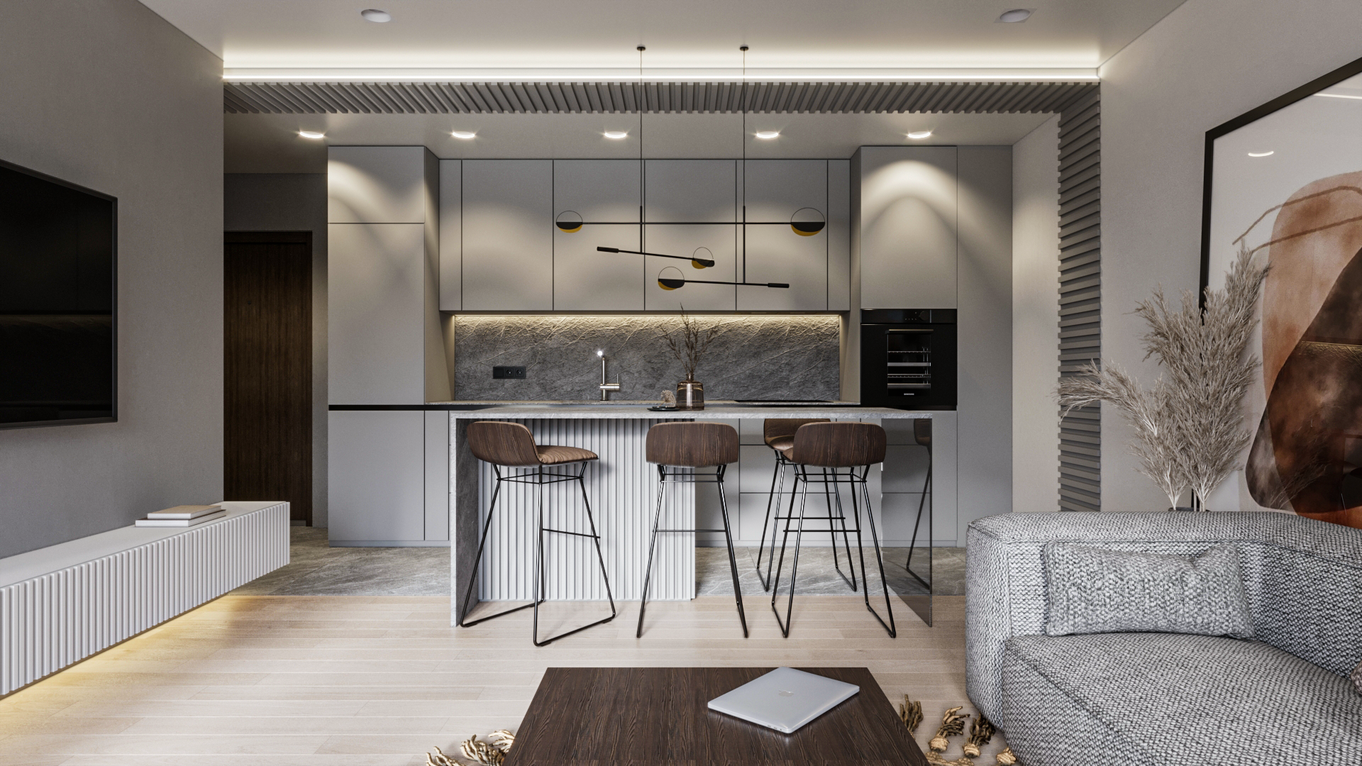 简单灰色计算机生成图像丨3DMstudio.eu-6