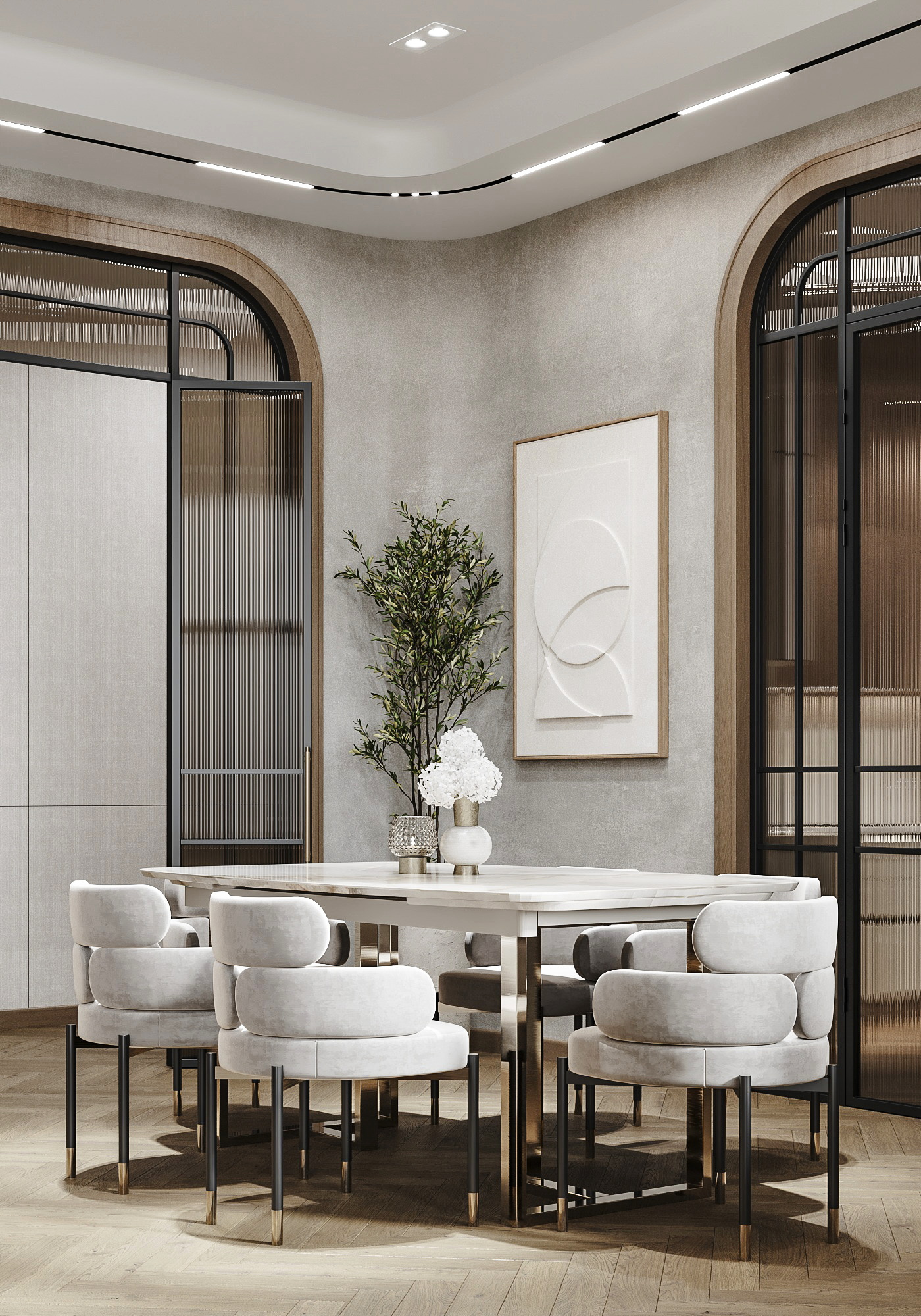 Гостиная + столовая зона-6