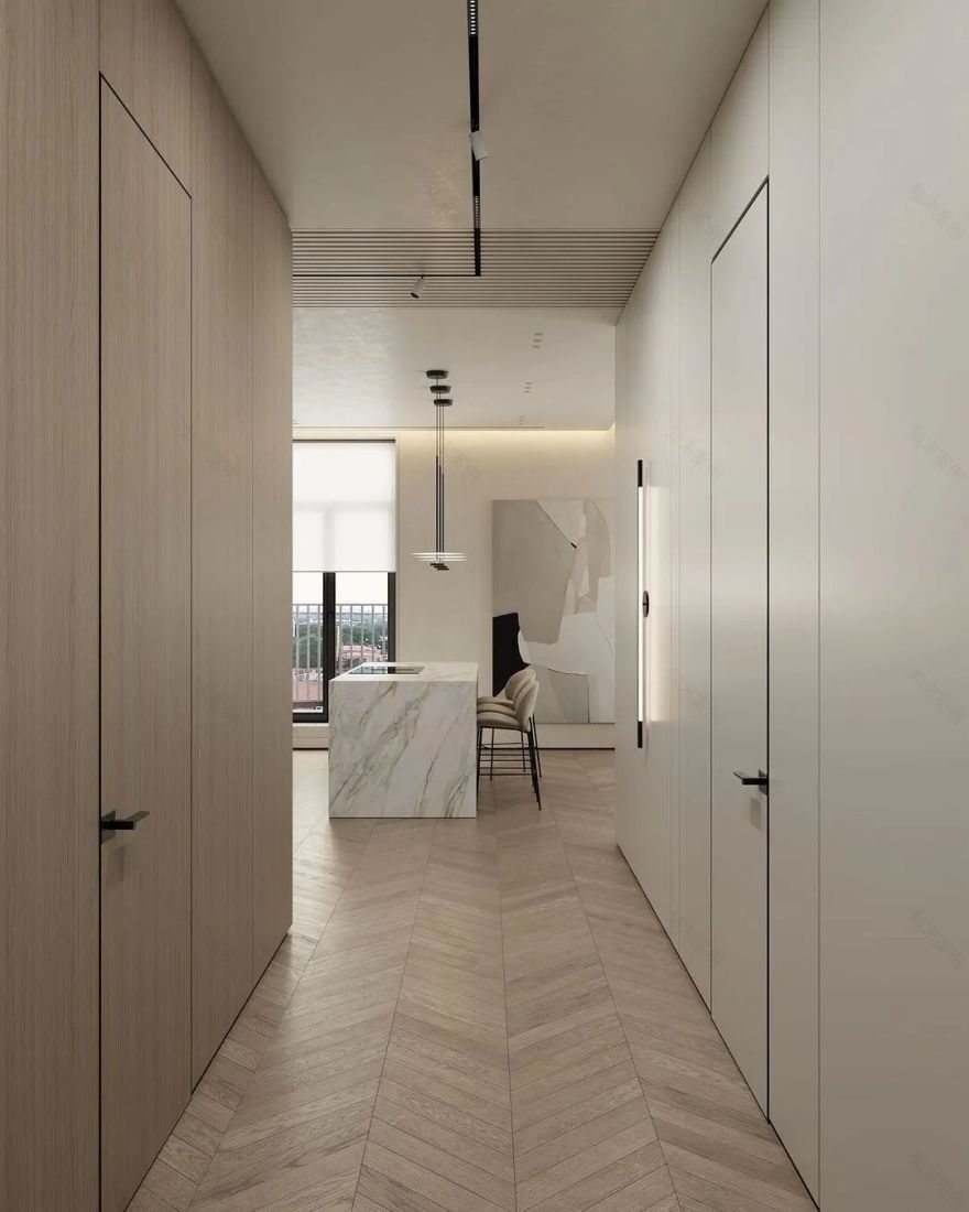 奶油色调的现代空间设计丨俄罗斯圣彼得堡丨DE&DE Studio-4