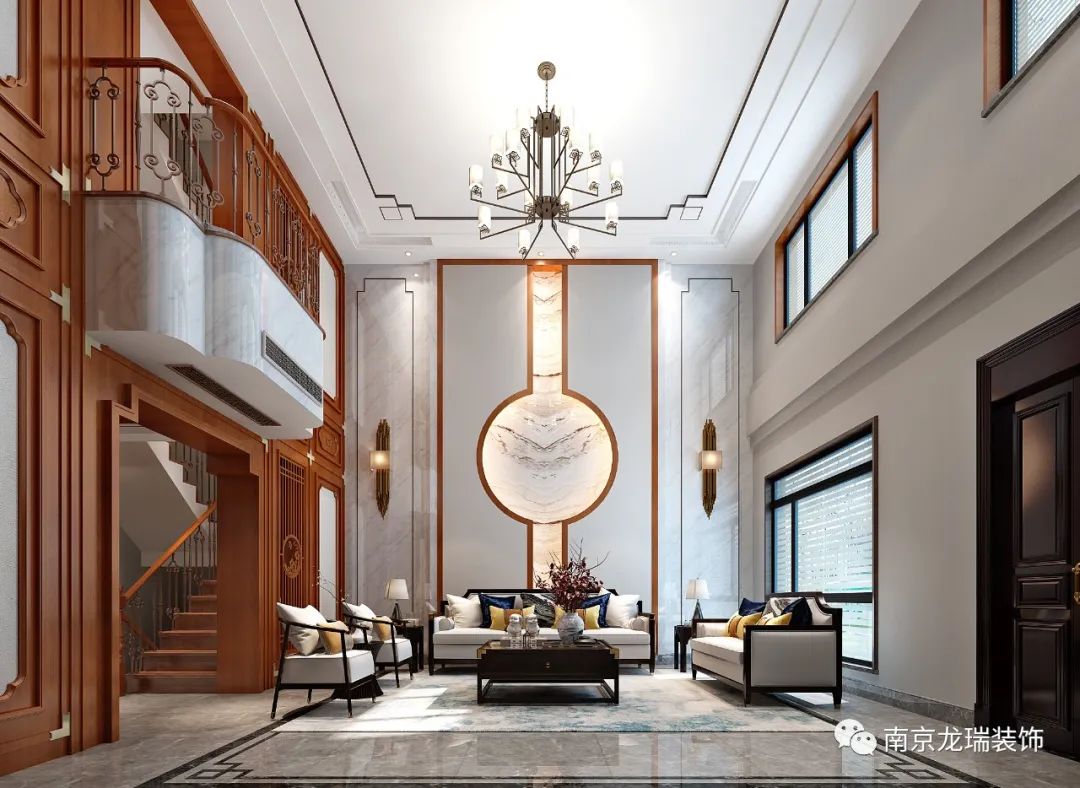 归庐 · 南京百家湖别墅花园新中式设计丨中国南京丨南京龙瑞装饰-6