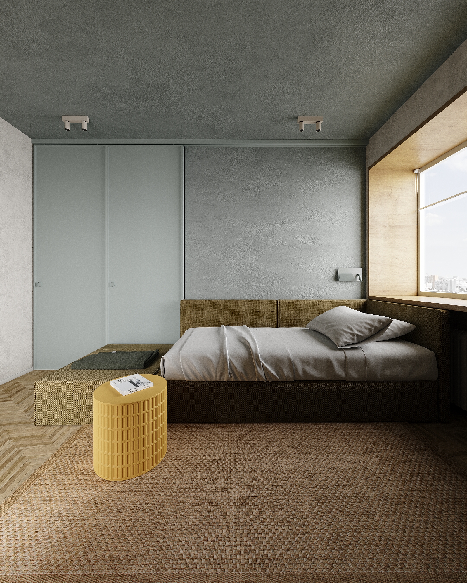 JAPANDI 风格城市公寓室内设计-34