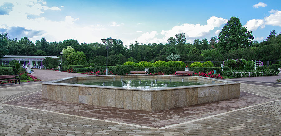 莫斯科索科尔尼基公园大玫瑰园喷泉修复丨俄罗斯莫斯科-3