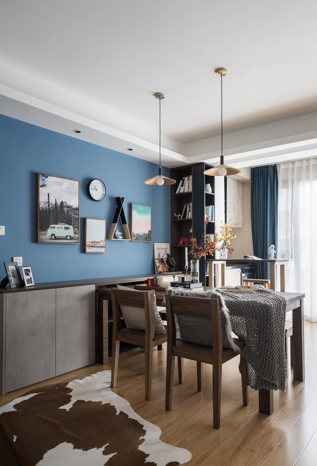 上海鸿鹄设计客餐厅一体超强储物设计丨中国上海-13