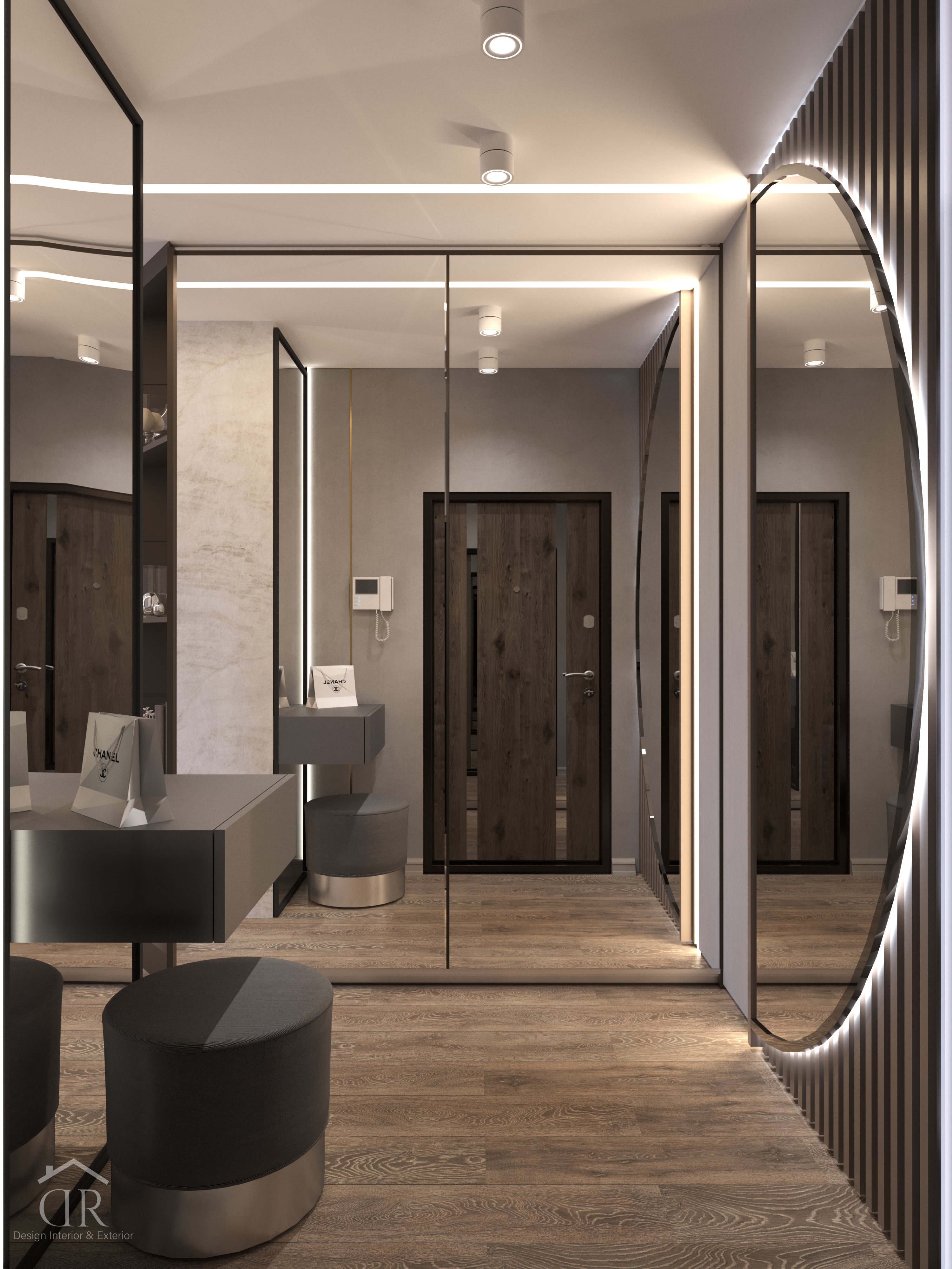 现代风格两室公寓设计-1