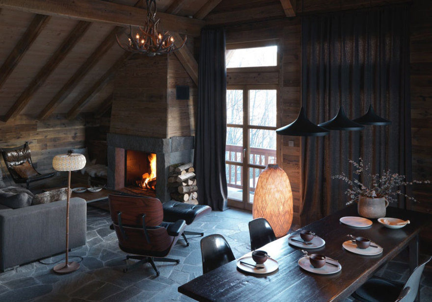 法式深色调时尚小木屋-1