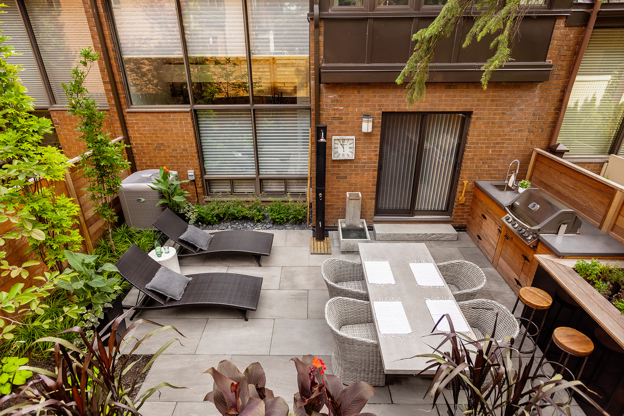 城市小庭院改造  花园融入生活丨Services Paysagers Dominique Filion-3