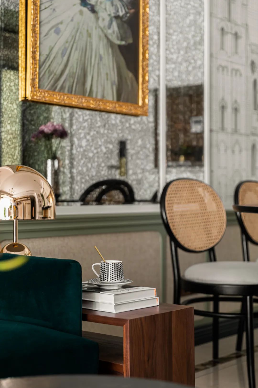 南京佳兆业城市广场复古黄铜藤编艺术居所丨中国南京丨花漾美作·空间设计-12