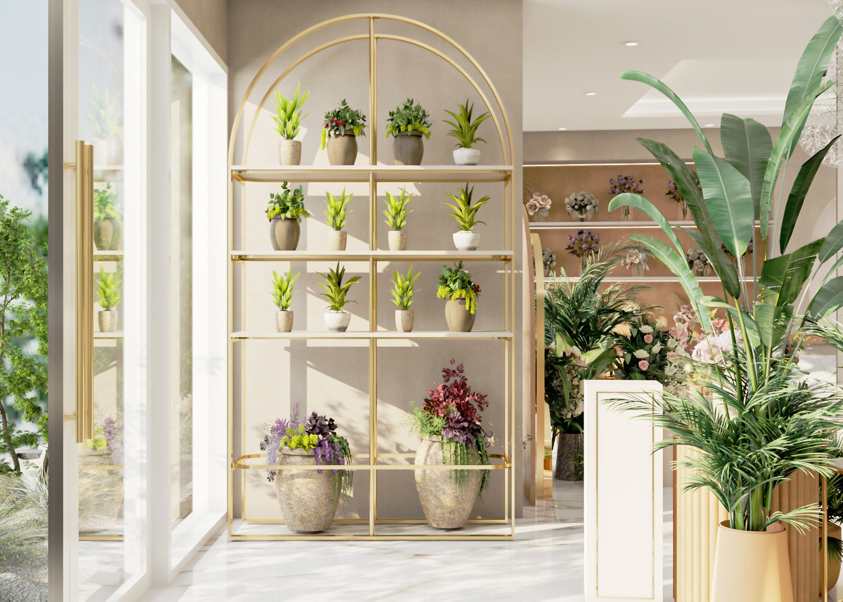 沙特阿拉伯花店设计-10