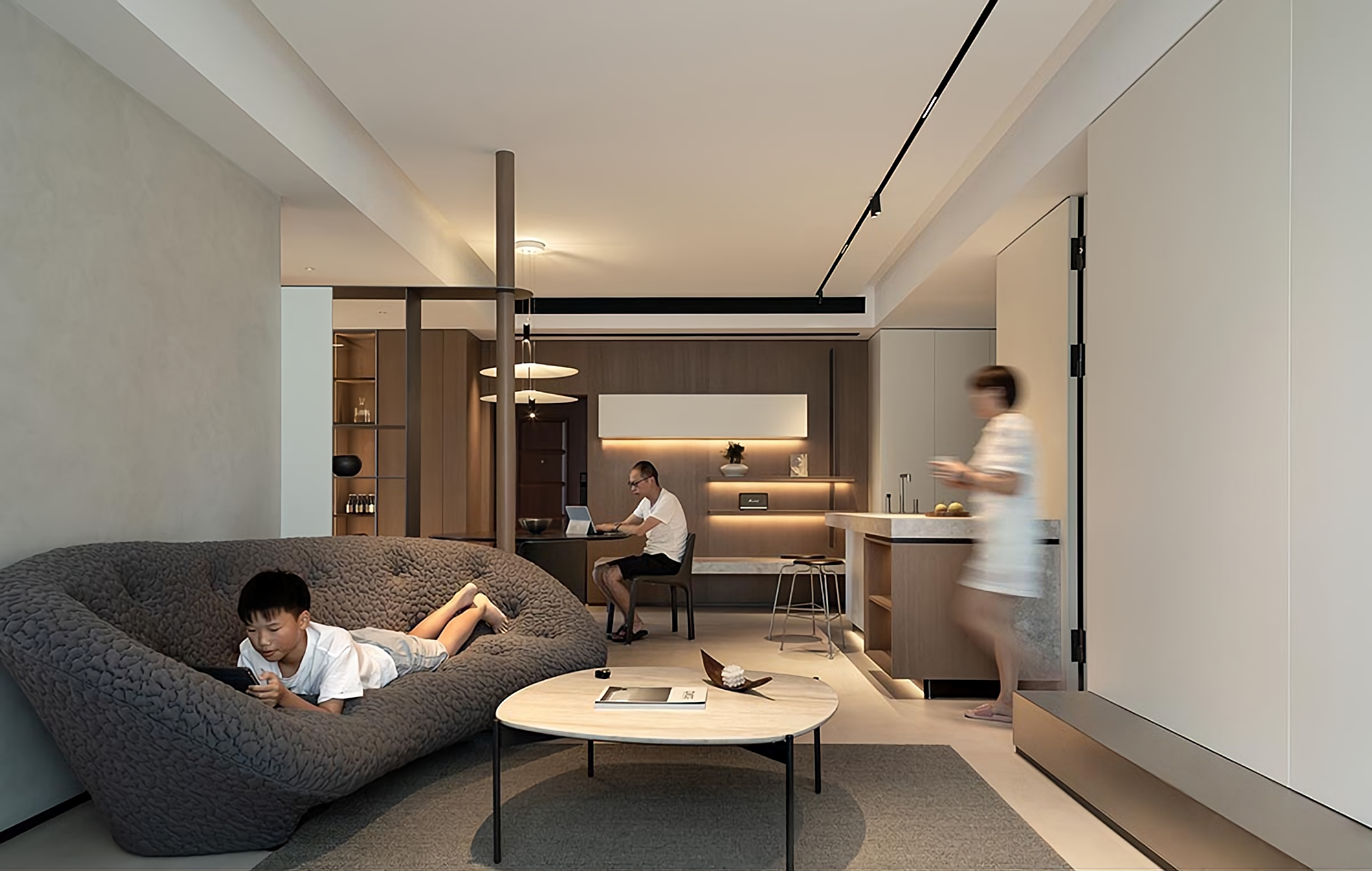 现代简约风私宅丨中国广州丨六品设计-47