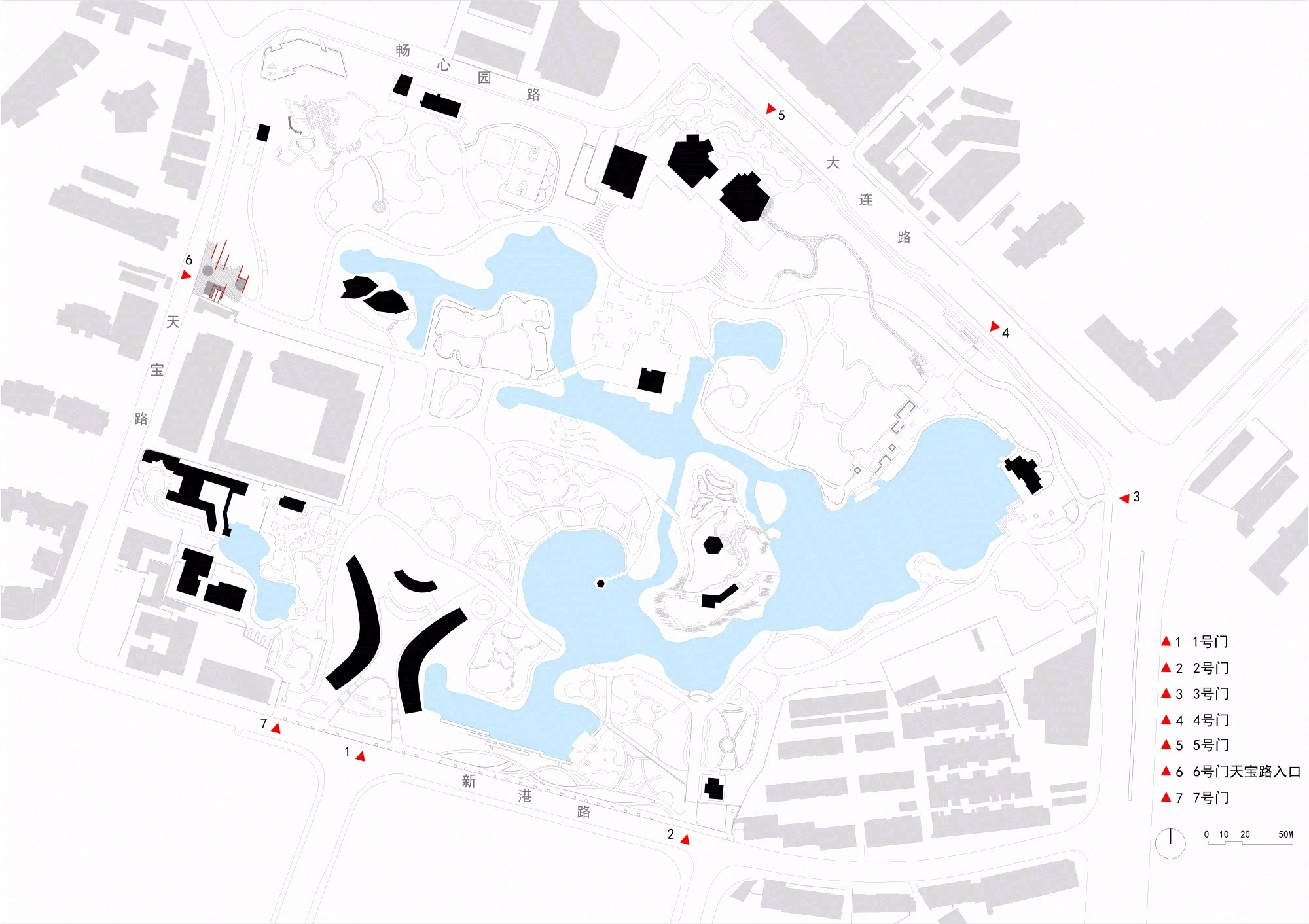 和平公园六号门改造丨中国上海丨Atelier Z+-46