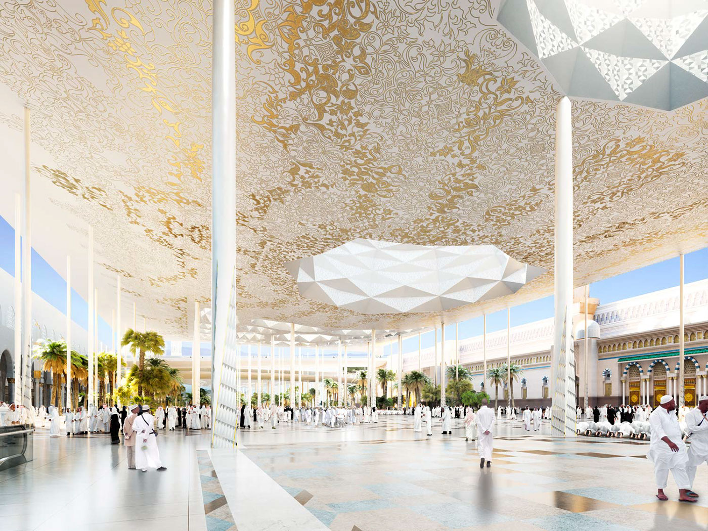 麦加大清真寺扩建设计，展现现代与传统之美-10