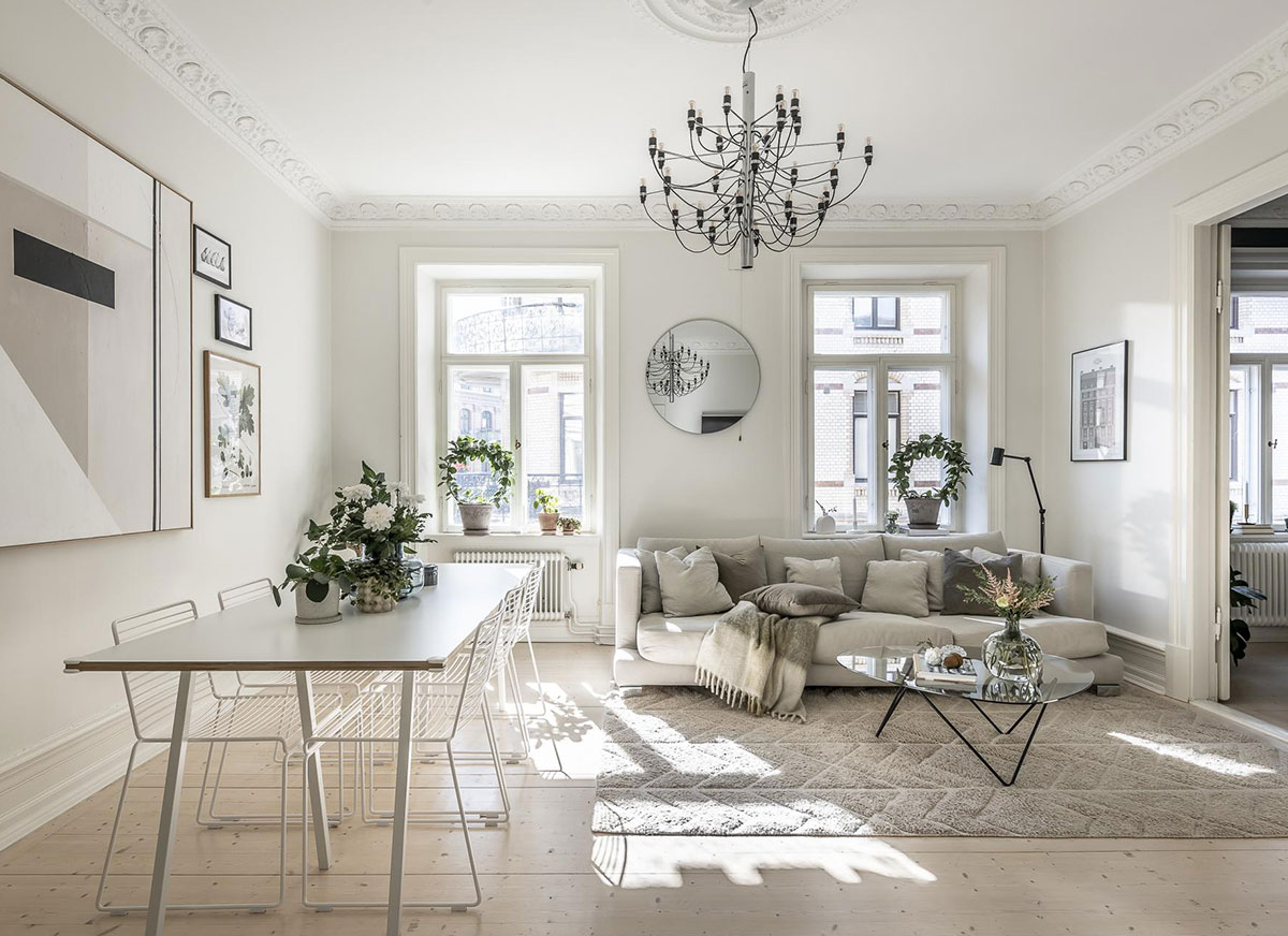 哥德堡 92 平米简约公寓，蓝调卧室引人入胜-1