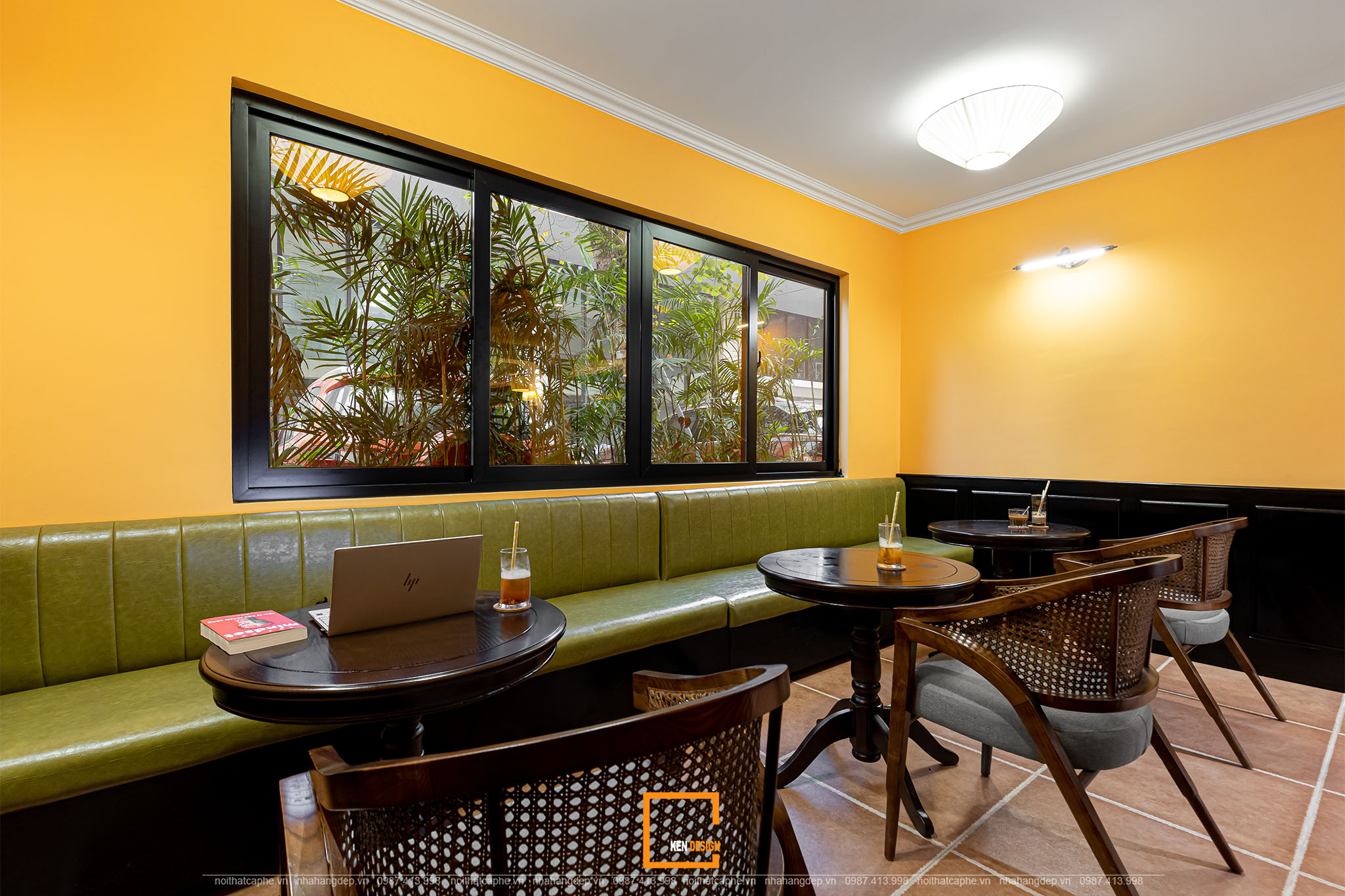 Thiết kế Mộc An Coffee & Tea – Không gian cafe 3 trong 1 mới lạ tại Hà Nội-14