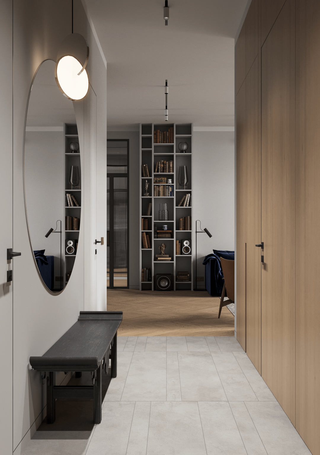 莫斯科 106㎡现代简约家居，融入苏联构成主义风格-26