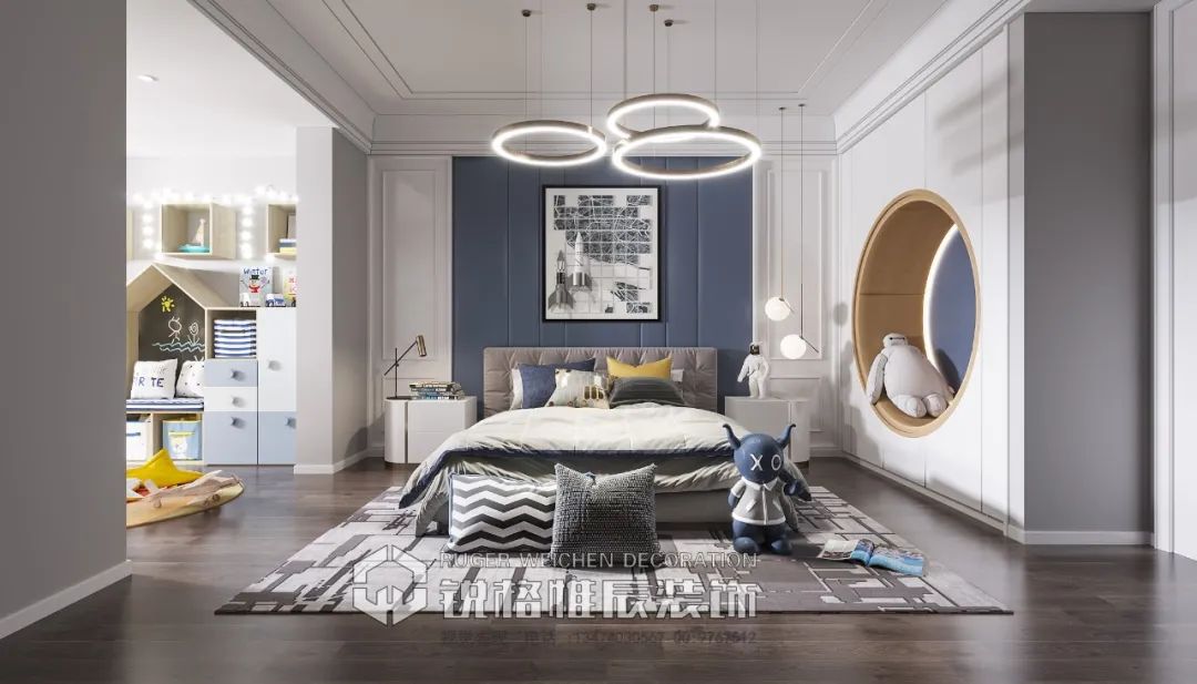 西安曲江·郑家大宅 | 现代轻奢的优雅空间-138