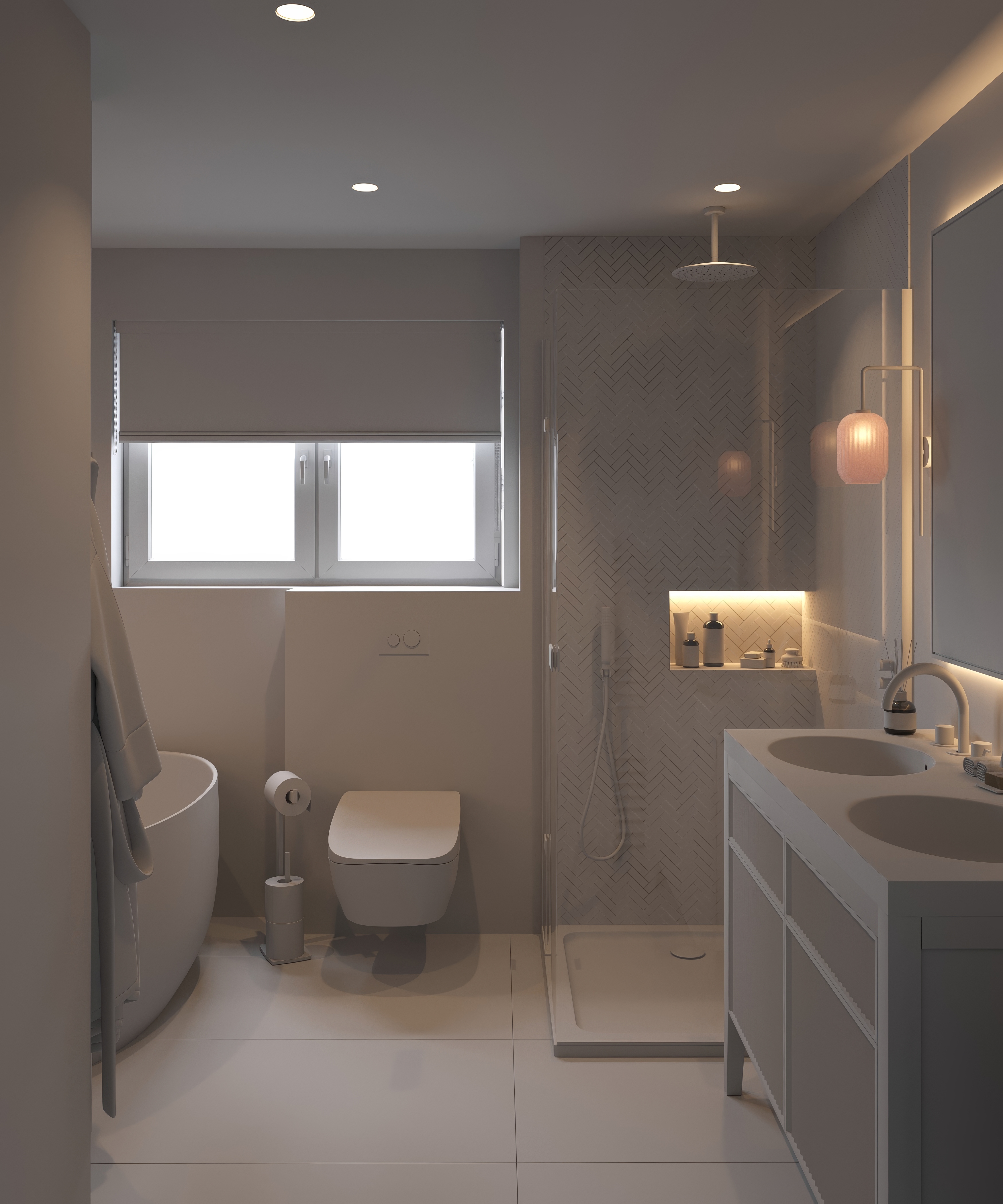 粉色调浴室3D可视化项目丨Kseniya Petrusevich-8