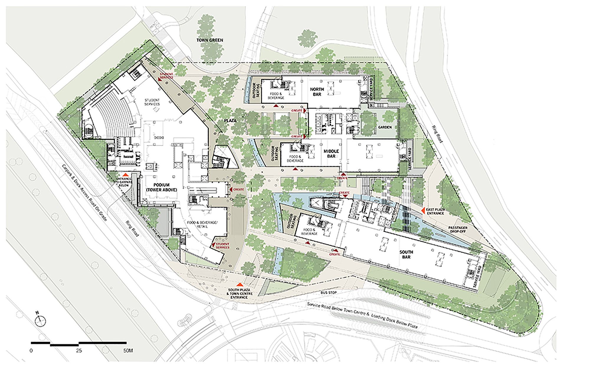 新加坡 CREATE 研究园区 | 绿色科研建筑的典范-28