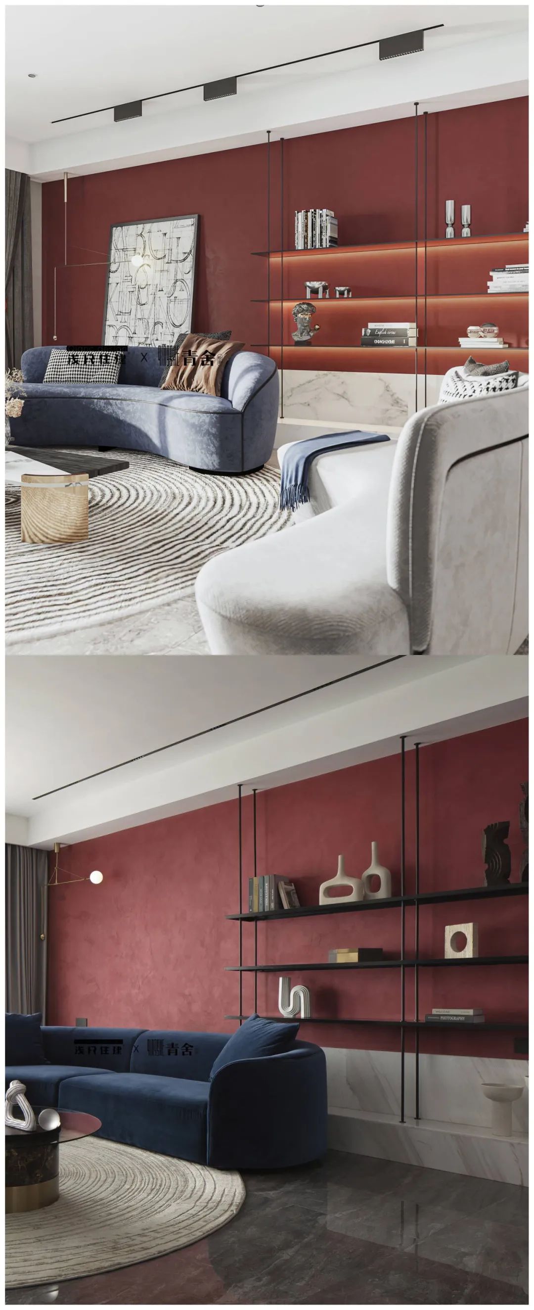 摩登撞色美宅 · 湘江壹号极致奢华空间丨浅尺住建-59