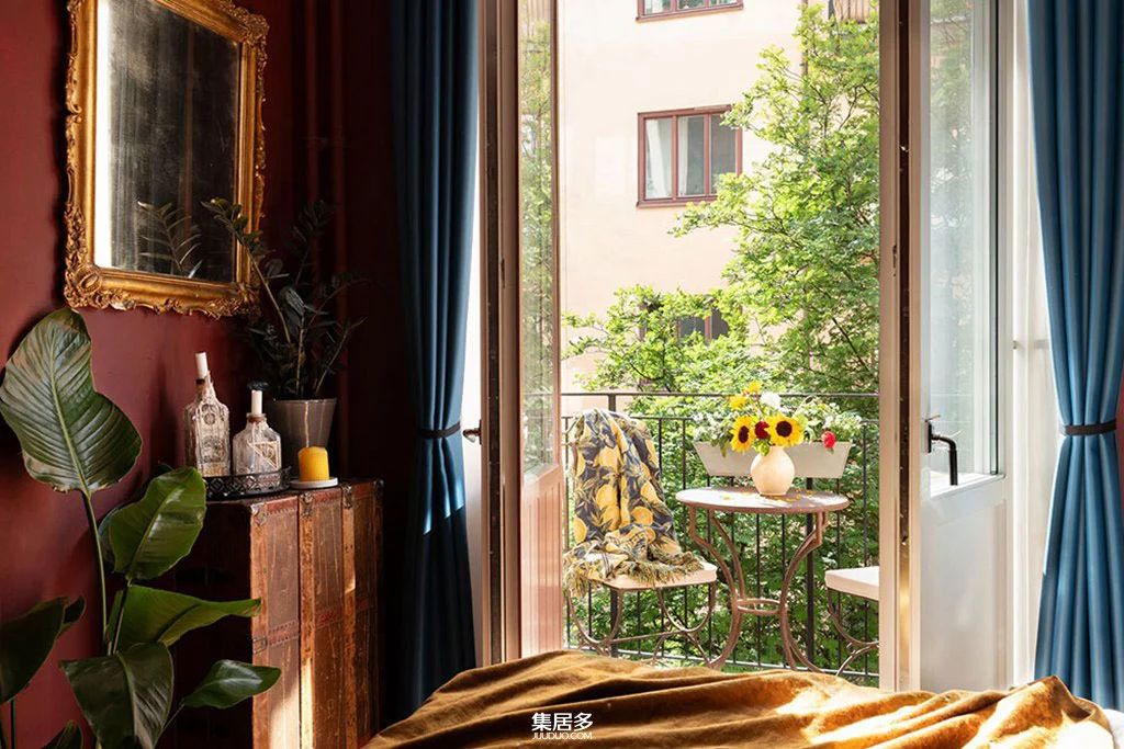 绿色调斯堪的纳维亚时尚公寓：舒适与复古的完美结合（45平方米）-17