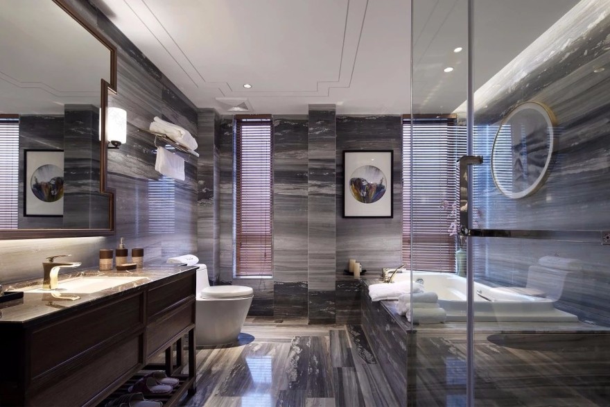 【辛视设计】688㎡新中式雅致东方别墅设计-30