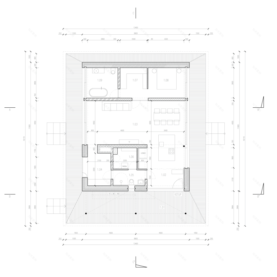 绿意盎然的家庭温室别墅-35