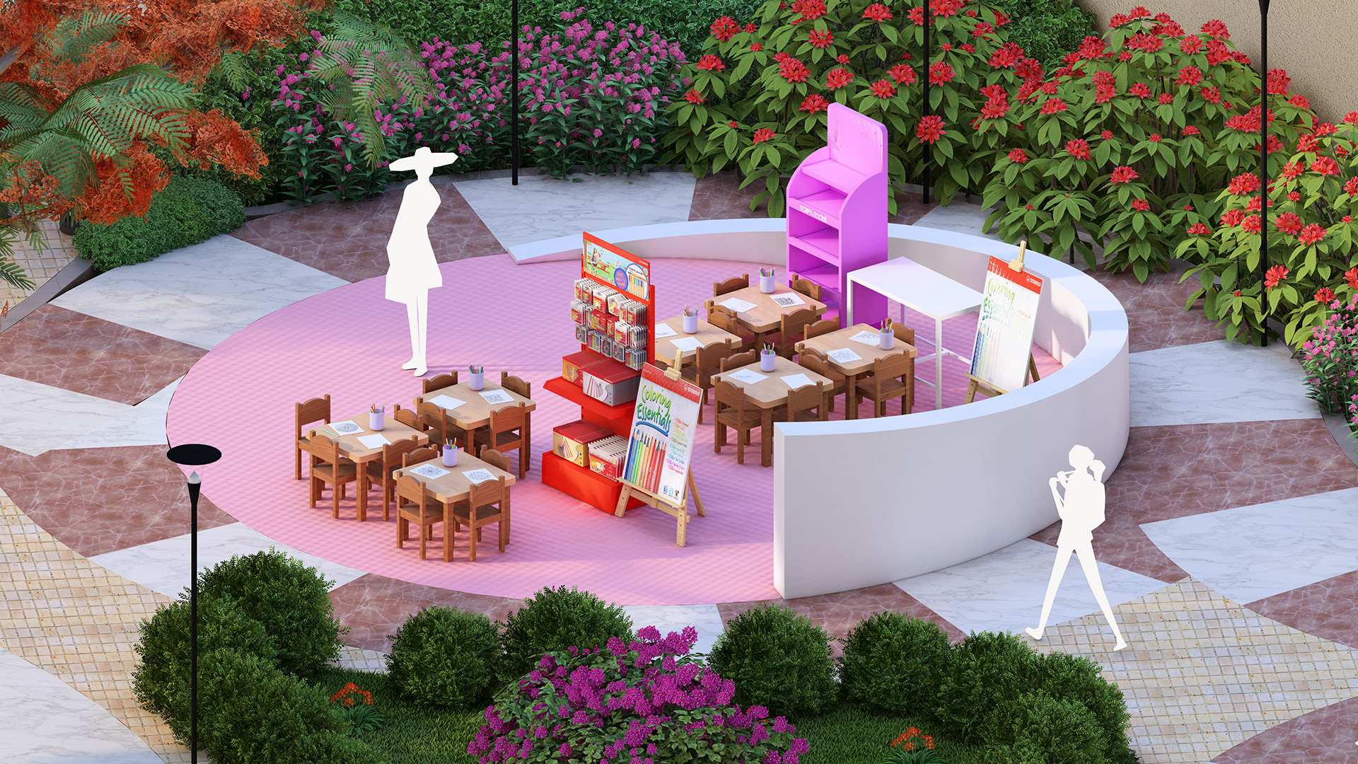 Communal Interactive Garden design ( رَوْنَق )-15