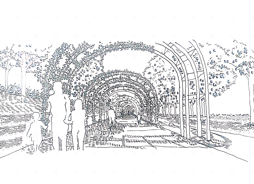 棕榈山景观草图丨EgyptCairo丨OKO PLAN Landscape-28