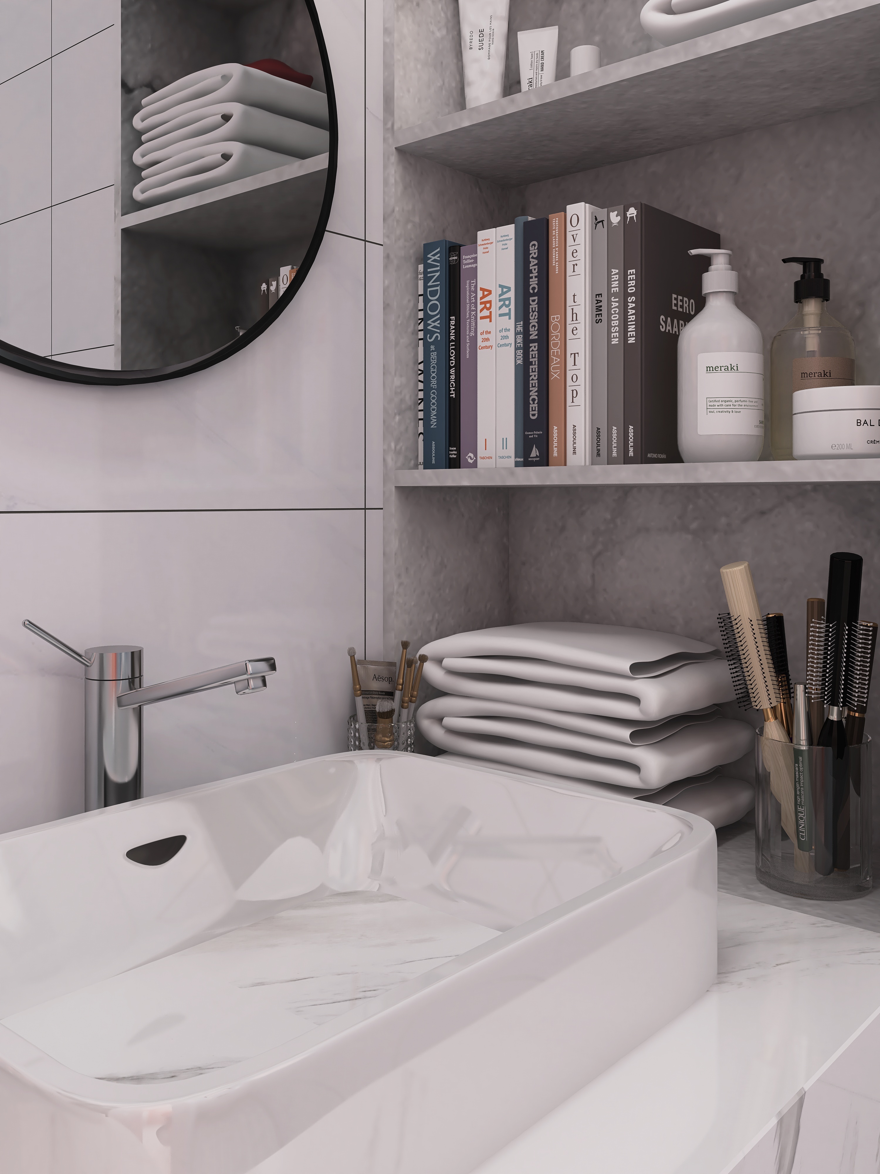 Kylie Jenner 风格 10 平方米浴室设计-10