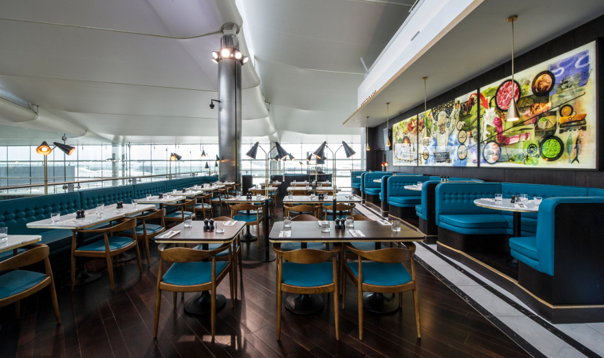 希思罗机场二号航站楼冰淇淋咖啡馆室内设计丨阿芙罗狄蒂·克拉斯（受启发创作）-16